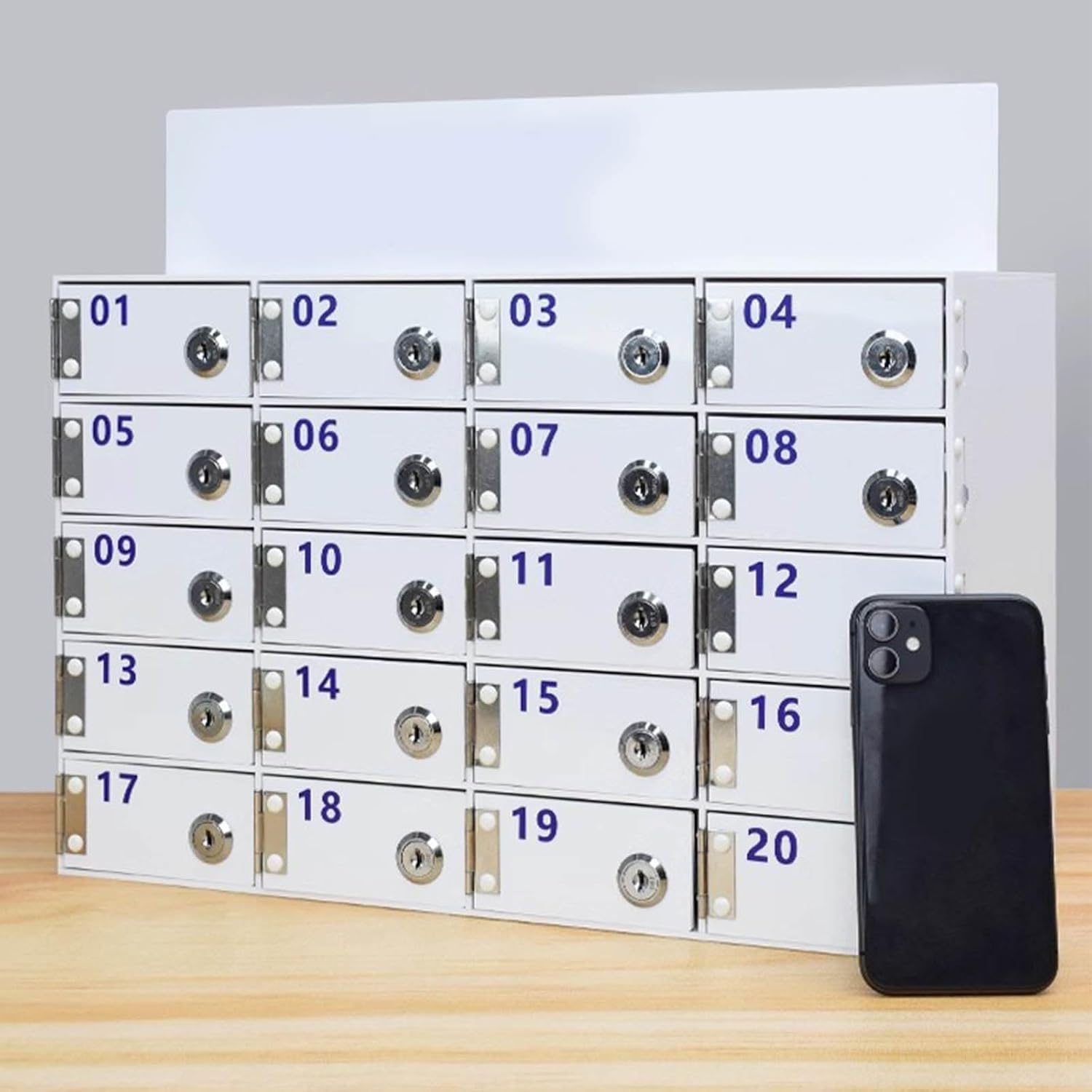 すう エクストララージ (XL)】 耐久性のあるロック付き携帯電話ロッカー